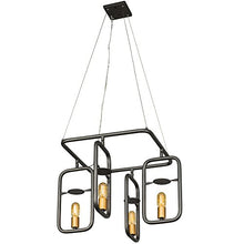 Load image into Gallery viewer, Varaluz 612510 Loophole 4 Light Pendant, Rustic Bronze, Gold
