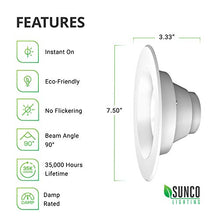 Load image into Gallery viewer, Sunco Lighting 12 Pack 5/6 Inch LED Recessed Downlight, Smooth Trim, Dimmable, 13W=75W, 965 LM, 2700K Soft White, Damp Rated, Simple Retrofit Installation - UL + Energy Star
