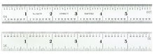 Load image into Gallery viewer, Starrett C607R-6 Spring Tempered Steel Rule With Inch Graduations, 6&quot; Length, 3/4&quot; Width, 3/64&quot; Thickness
