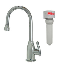 Load image into Gallery viewer, Mountain Plumbing MT1803FIL-NL/PVDBRN Point-of-Use Drinking Faucet and Mountain Pure Water Filtration System with Wine Bottle Spout and Curved Handle, Brushed Nickel

