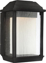 Load image into Gallery viewer, Feiss OL12800TXB-L1 McHenry StoneStrong LED Marine Grade Outdoor Patio Lighting Wall Lantern, Black, 1-Light (7&quot;W x 11&quot;H)
