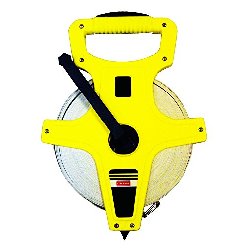 Open Reel Measuring Tape Fiberclass Tape Perfect to Measuring Distance for Fields, Landscaping, Building or Surveying 330ft