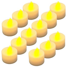 Load image into Gallery viewer, Generic Yellow Light Flash Flameless LED Tea Candle For Christmas Wedding Dinner Pack of 12
