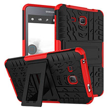 Load image into Gallery viewer, Galaxy Tab A 7.0 Case, Samsung T280 Protective Cover Double Layer Shockproof Armor Case Hybrid Duty Shell Anti-Slip with Kickstand for Samsung Galaxy Tab A 7.0 Inch SM-T280/ T285 Tablet Red
