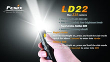 Load image into Gallery viewer, Fenix LD22 Flashlight, Black
