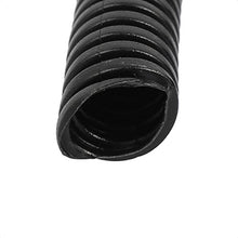 Load image into Gallery viewer, Aexit 12.8Meter 13mm Cord Management Dia Plastic Corrugated Tube Electric Conduit Cable Raceways Pipe Black
