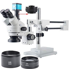 Load image into Gallery viewer, KOPPACE 3.5X-180X Trinocular Stereo Zoom Microscope with WF10X/20,WF20X/10 Eyepieces 0.5X and 2.0X Barlow Lens
