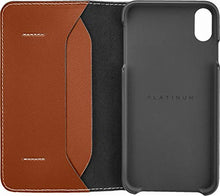 Load image into Gallery viewer, Platinum Leather Folio Case for Apple iPhone XR - Papaya - Model: PT-MAXCSBLWP
