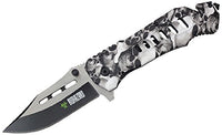 Wartech YC-S-7018-SGY Spring Assisted Pocket Rescue Knife, 8.5