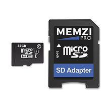 Load image into Gallery viewer, MEMZI PRO 32GB 90MB/s Class 10 Micro SDHC Memory Card with SD Adapter for ASUS ZenFone AR, 5Q, 5Z, 4, 4 Pro, 4 Max, 3, 3 Laser, 3 Zoom, V, Max Plus, Max, Live Cell Phones
