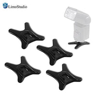 LimoStudio (4 Packs) Flash Bracket Hot Shoe Mount Base Adapter, Light Stand Mount With 1/4 Inch Screw Thread Hole, Compatible With All Flash, Flash Light Stand For Canon, Nikon, Photo Studio, AGG2116