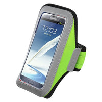 Large Vertical Pouch Sports Arm Band Phone Holder Mobile Device Cell (Lime Green)