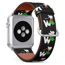 Load image into Gallery viewer, S-Type iWatch Leather Strap Printing Wristbands for Apple Watch 4/3/2/1 Sport Series (42mm) - Map Shape and Map of Wales
