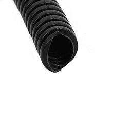 Load image into Gallery viewer, Aexit Black Plastic Tube Fittings 7mm x 10mm Flexible Corrugated Conduit Pipe Hose Tube Microbore Tubing Connectors 9.9m Long
