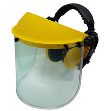 Load image into Gallery viewer, Jasper Browguard Face Shield Clear Visor with Ear Muffs - ANSI Z87.1 CE EN1731
