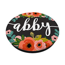 Load image into Gallery viewer, First Name Abby &amp; Coral Pink &amp; Teal Flowers PACH201
