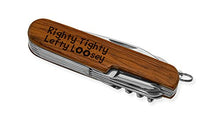 Load image into Gallery viewer, Dimension 9 Righty Tighty, Lefty Loosey 9-Function Multi-Purpose Tool Knife, Rosewood
