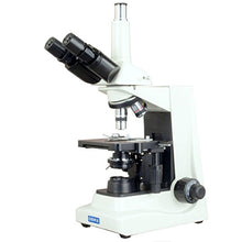 Load image into Gallery viewer, OMAX 40X-1000X Advanced Trinocular Compound Microscope with Plan Field Objectives and LED Light
