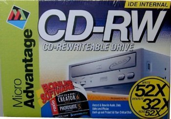 Micro Advantage 52x32x52 Internal CD-RW Drive, IDE Interface, Retail