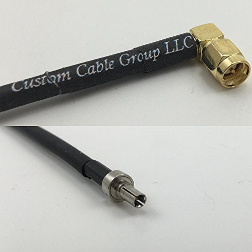 12 inch RG188 SMA MALE ANGLE to CRC9 Male Pigtail Jumper RF coaxial cable 50ohm Quick USA Shipping