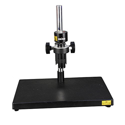 New 1000TV Lines 80 Million Pixels HD Digital Industry Microscope Camera AV Video Output & 100X C-Mount Lens & Table Stand & LED Spotlight for Industrial Component Repair Electronics Manufacturing