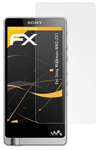 atFoliX Screen Protector Compatible with Sony Walkman NWZ-ZX1 Screen Protection Film, Anti-Reflective and Shock-Absorbing FX Protector Film (3X)