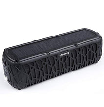 Load image into Gallery viewer, ABFOCE Solar Bluetooth Speaker Portable Outdoor Bluetooth IPX6 Waterproof Speaker with 5000mAh Power Bank,60 Hours Play Time Dual Speaker with Mic, Stereo Sound with Bass Home Wireless Speaker-Black
