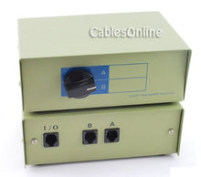 Load image into Gallery viewer, CablesOnline 2 Port RJ11/12 AB Manual Switch Box (SB-032)
