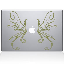 Load image into Gallery viewer, The Decal Guru Swirly Wings MacBook Decal Vinyl Sticker - 13&quot; MacBook Pro (2016 &amp; Newer) - Gold (1188-MAC-13X-G)
