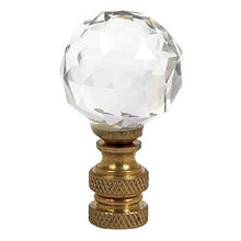 Load image into Gallery viewer, Jubilee Collection 8070 Round Shape Cut Glass Finial, Clear
