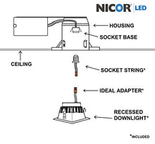 Load image into Gallery viewer, NICOR Lighting DLQ4-10-120-4K-WH DLQ4 LED Downlight, 4000K
