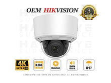 Load image into Gallery viewer, 4K PoE Security IP Camera - Compatible with Hikvision DS-2CD2785G0-IZS UltraHD 8MP Vari-Focal EXIR Dome Onvif Weatherproof 2.8-12mm Motorized Lens, English Version, Firmware Upgradable
