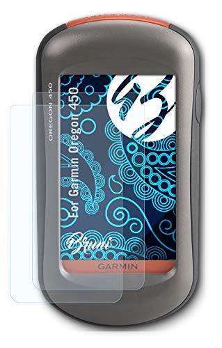 Bruni Screen Protector Compatible with Garmin Oregon 450 Protector Film, Crystal Clear Protective Film (2X)