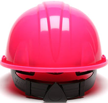 Load image into Gallery viewer, Pyramex Hi Vis Pink Cap Style 4 Point Ratchet Suspension Hard Hat
