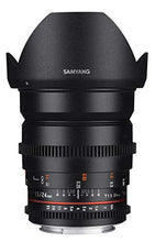 Load image into Gallery viewer, Samyang 24 mm T1.5 VDSLR II Manual Focus Video Lens for Micro Four Thirds Camera
