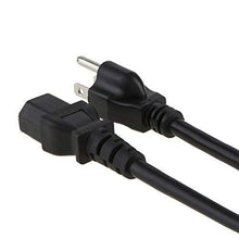 Load image into Gallery viewer, eDragon Computer/Monitor Power Cord, Black, NEMA 5-15P to C13, 10 Amp, 15 Foot
