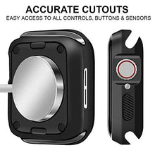 Load image into Gallery viewer, Shockproof Compatible Watch Case 44mm, iWatch Series 6/5/4 &amp; Watch SE, Protective Bumper Case, Black
