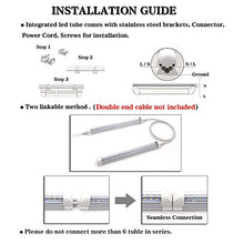 Load image into Gallery viewer, KALINA T8 V-Shape Integrated Single Fixture, 2FT Led Tube Light, 1680lm, 6000k White, 15W, Utility Shop Light, Ceiling and Under Cabinet Light, Corded Electric with Built-in ON/Off Switch (Pack of 2)
