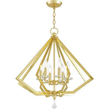 Load image into Gallery viewer, Livex Lighting 50666-02 Chandelier, Polished Brass
