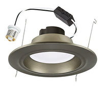 Halo RL560SN6927 5?/6? Retrofit Baffle - Trim LED Module, 90CRI, 2700K, LED Downlight Kit, Satin Nickel