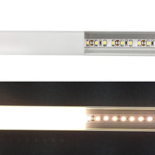 Load image into Gallery viewer, LightingWill 5-Pack U-Shape LED Aluminum Channel 3.28ft/1M Anodized Sliver Aluminum Track for &lt;20mm Width SMD3528 5050 LED Strips with Oyster White Cover, End Caps and Mounting Clips U04S5
