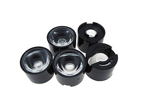 90 Degree 24mm Round Lens Cap For 1W/3W SMD IR Infrared Power LED - Pack of 5