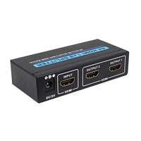 1 to 2 Port HDMI Splitter Amplifier 4K x 2K / 1080P / 3D 1.4 Version (One in Two Out)