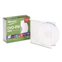 Memorex - 10-Pack 2x DVD-RW Disc Spindle