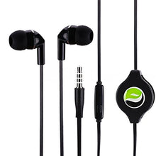 Load image into Gallery viewer, Premium Sound Retractable Headset Earphones Dual Earbuds w Microphone for Boost Mobile LG G Flex 2 - Boost Mobile LG G Stylo - Boost Mobile LG G3 - Boost Mobile LG K3 - Boost Mobile LG Optimus F7
