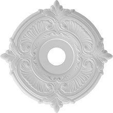 Load image into Gallery viewer, Ekena Millwork CMP19AT Attica Thermoformed PVC Ceiling Medallion, 19&quot;OD x 3 1/2&quot;ID x 1&quot; P, White
