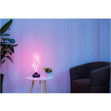 Load image into Gallery viewer, Chibuy Real Glass Tube Neon Light Pink Desktop Flamingo Neon Sign /15.35 x 5.39 x 5.39 inches Room Bedroom Decoration lamp
