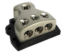 Load image into Gallery viewer, 4) ROCKFORD FOSGATE RFD4 0/1/4-Gauge Ga Car Audio Distribution Blocks 1-In 3-Out
