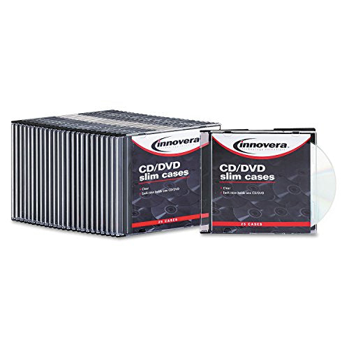 IVR85825 - Innovera CD/DVD Polystyrene Thin Line Storage Case