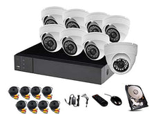 Load image into Gallery viewer, HDView 12CH Hybrid: 8 Channel DVR and 4 Channel NVR, with 1TB Hard Drive, 2.4MP 1080P HD Megapixel Security Camera TVI/AHD/CVI/960H DVR Kit, 2.4MP 1080P Infrared Cameras Package System
